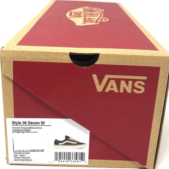 💖MEGA SALE💖VANS Women VN0A5HYR9ZY Style 36 Decon SF Animal Stripes Brown - Picture 2 of 10